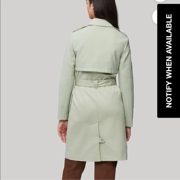 NWT Anthropologie Soia + Kyo “Kya” Trench Coat in Sage Size Small - Picture 4 of 16